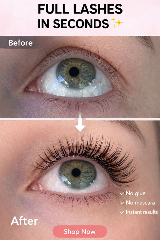 Magnetic Eyelashes - No Glue, No Eyeliner - Natural Look - 3 Styles - Synthetic Fibers - Black - Pair