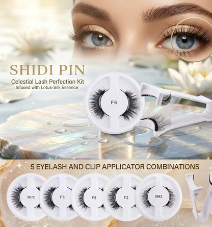 5 Pairs 3D Magnetic Lashes Kit with Curler Natural Soft Magnetic False Eyelashes No Glue Needed Fluffy Reusable Make Up
