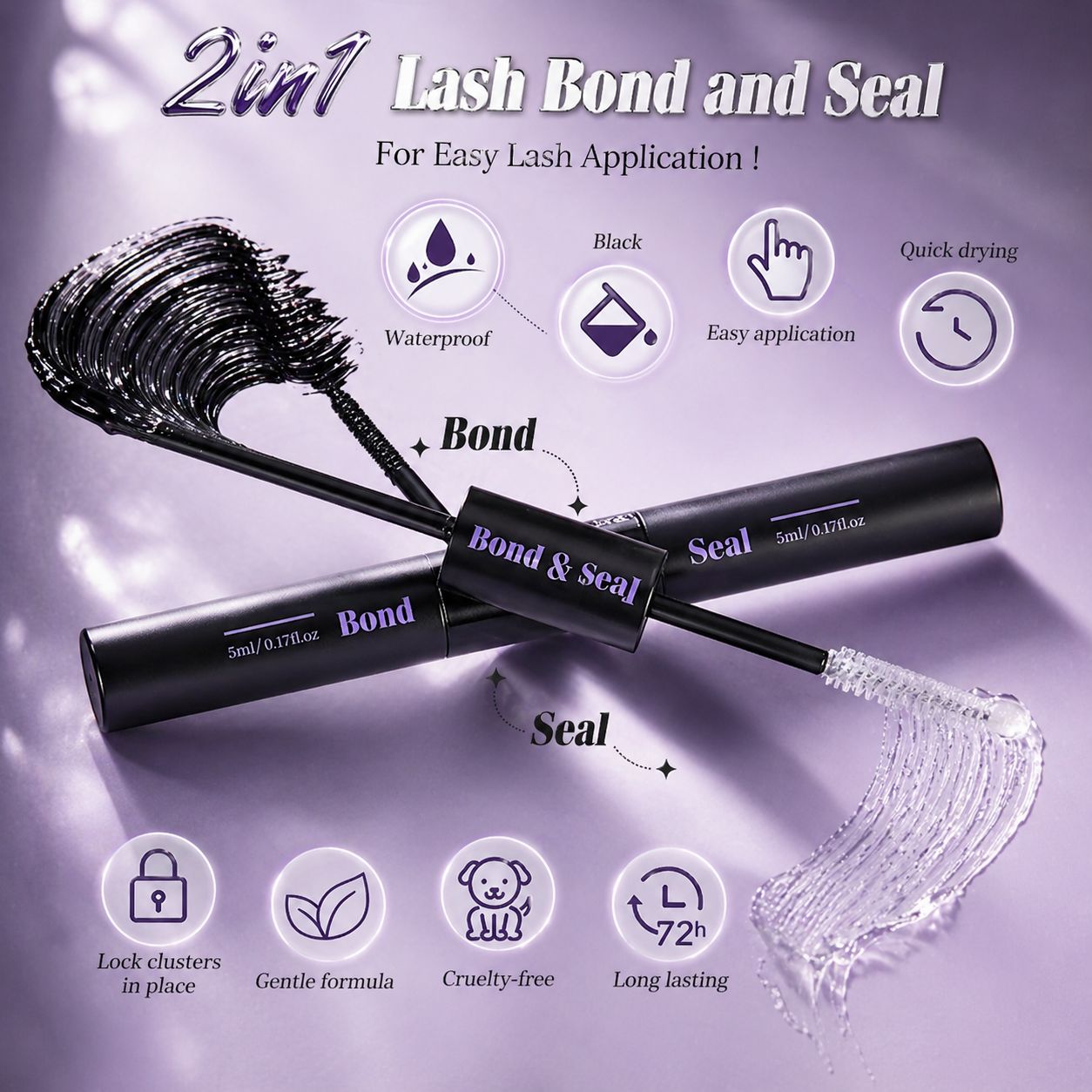 DIY Lash Extension Kit 780 Pcs D Curl Individual Lash Clusters Eyelashes Extension Set with Mirror Lash Storage Box Lash Bond&Seal Glue Remover Tweezers Lash Brush Applicator