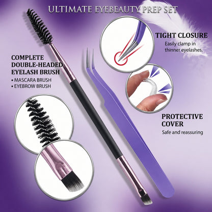 DIY Lash Extension Kit 780 Pcs D Curl Individual Lash Clusters Eyelashes Extension Set with Mirror Lash Storage Box Lash Bond&Seal Glue Remover Tweezers Lash Brush Applicator